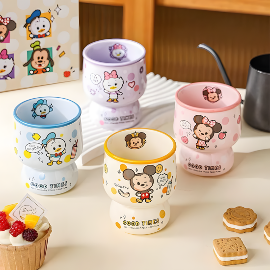 Porcelain Mug 320ml Set 4 Pcs